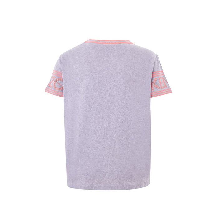 Kenzo Chic Gray Cotton Top for Sophisticated Style