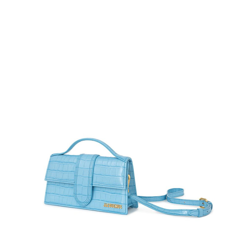 Jacquemus Light Blue Leather Handbag