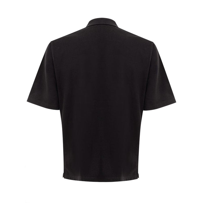 Dsquared² Sleek Black Cotton Polo for Modern Men