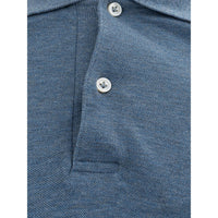 Luca Faloni Elegant Cotton Polo Shirt in Rich Blue