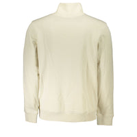 Hugo Boss Beige Organic Cotton Half-Zip Sweater