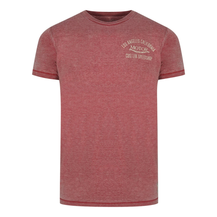 Jack & Jones Mens T Shirt Burning Surf Pink