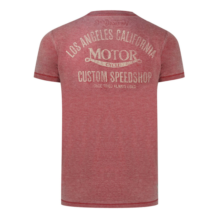 Jack & Jones Mens T Shirt Burning Surf Pink