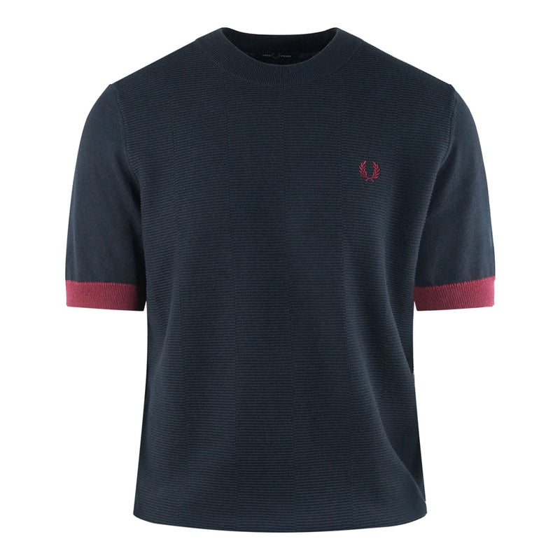 Fred Perry Mens K2546 608 T Shirt Navy Blue