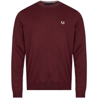 Fred Perry Mens K9601 597 Sweatshirt Burgundy