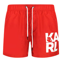 Karl Lagerfeld Mens Kl22Mbs08 Swim Shorts Red