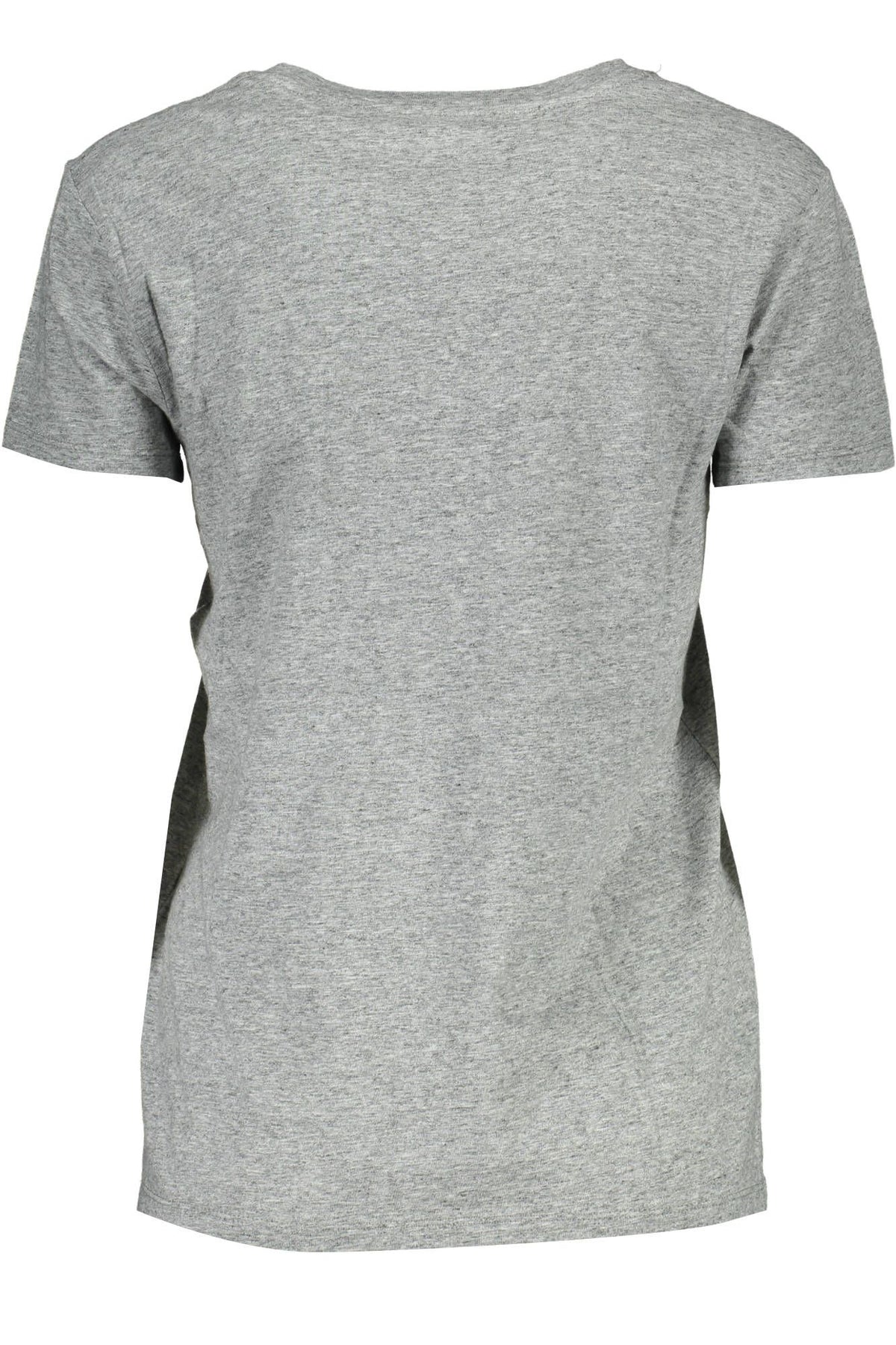 Levi's Chic Gray Printed Logo Cotton Tee for Women
