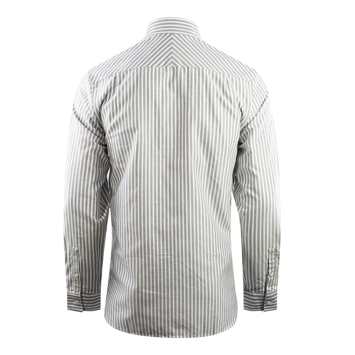 Fred Perry Casual Striped Dark Carbon Oxford Shirt