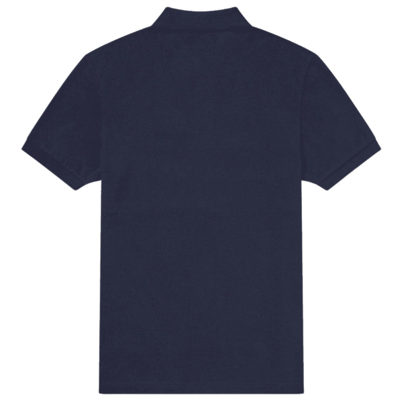 Fred Perry Zipped Funnel Neck Blue Polo Shirt - Nova Clothing