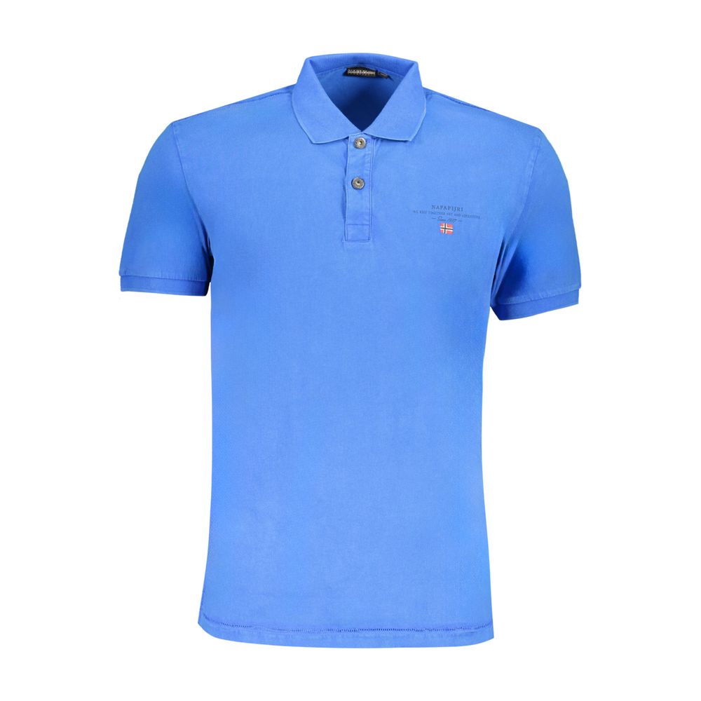 Napapijri Blue Cotton Polo Shirt