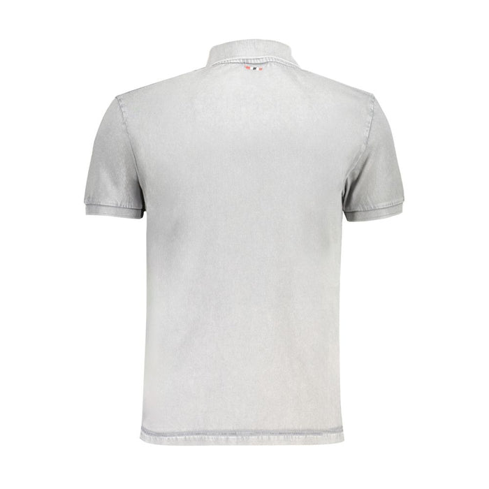 Napapijri Gray Cotton Polo Shirt