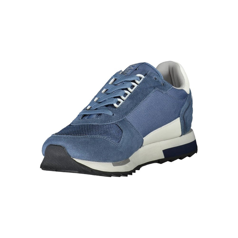 Napapijri Sleek Blue Lace-Up Sport Sneakers