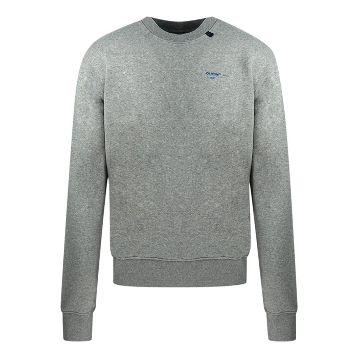 Off White Mens Omba025F19E300100730 Jumper Grey