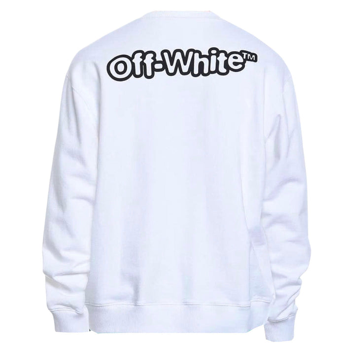 Off White Mens Omba057S22Fle0160110 Jumper White