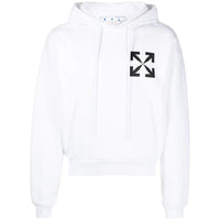 Off White Mens Ombb037C99Fle0080110 Hoodie White