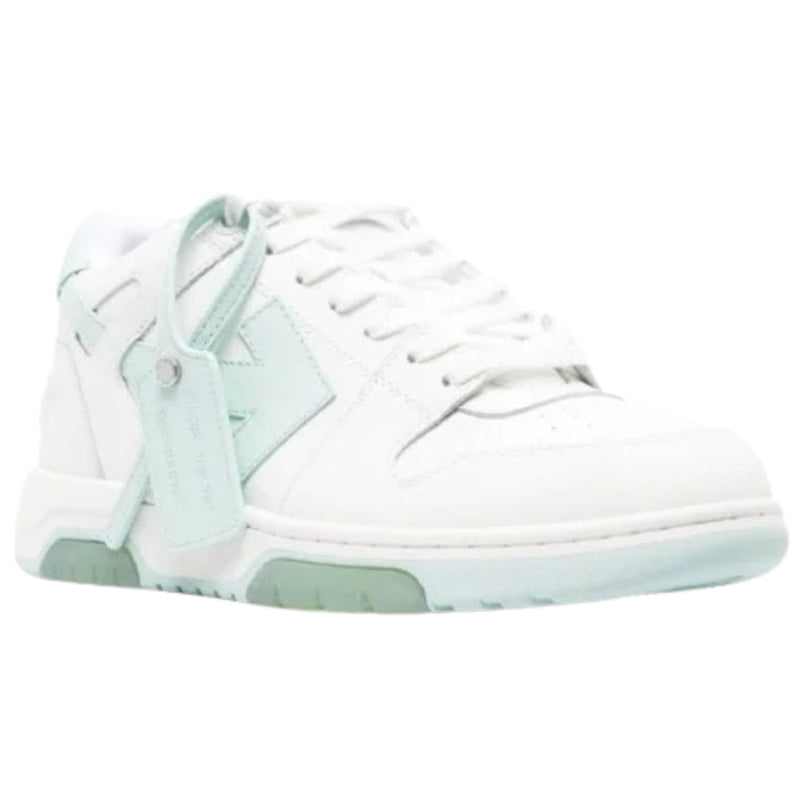 Off-White Out Of Office White Mint Calf Leather Sneakers UK 6