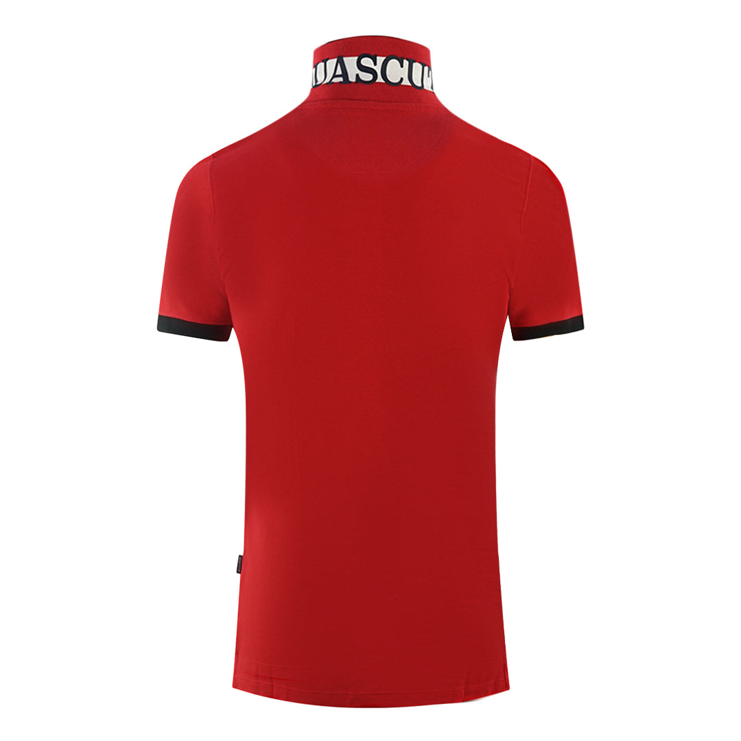 Aquascutum Mens P00223 52 Polo Shirt Red