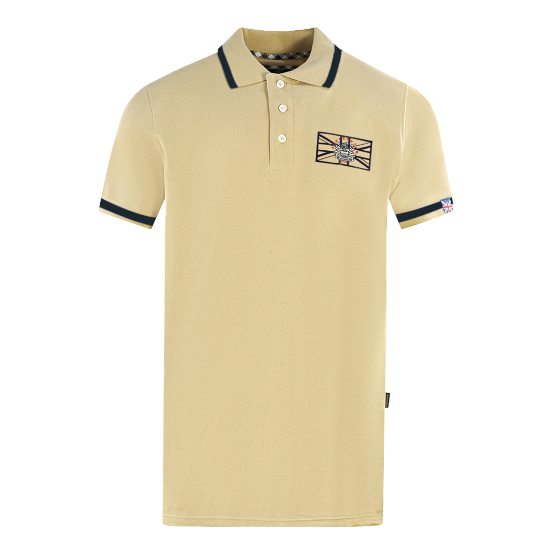 Aquascutum Mens P00823 12 Polo Shirt Beige