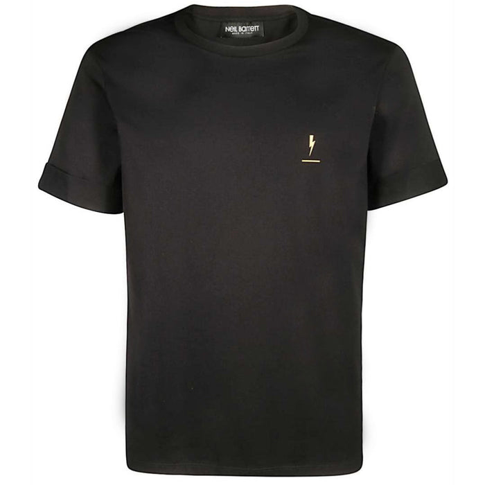 Neil Barrett Lightning Bolt Anniversary Black Tee - Nova Clothing