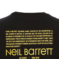 Neil Barrett Lightning Bolt Anniversary Black Tee - Nova Clothing