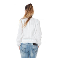 Phard White Cotton Jackets & Coat