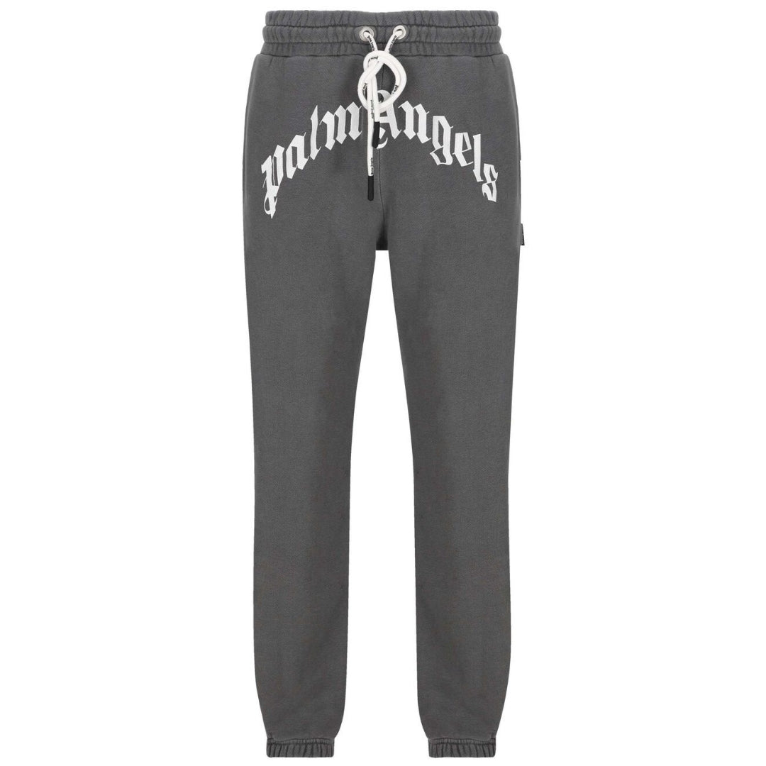 Palm Angels Mens Pmch011C99Fle0021001 Sweat Pants Faded Black - Style Centre Wholesale