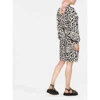 Love Moschino Chic Monochrome Leopard Dress