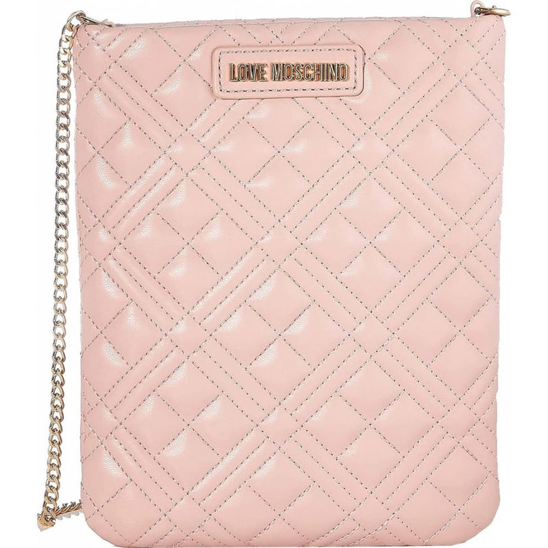 Love Moschino Chic Pink Faux Leather Crossbody Elegance