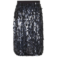 PINKO Black Polyester Skirt