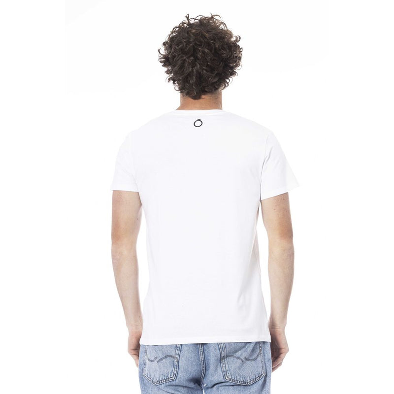 Trussardi Beachwear White Cotton T-Shirt