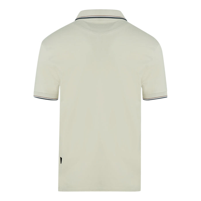 Aquascutum Mens Polo Shirt Qmp010 10 Beige