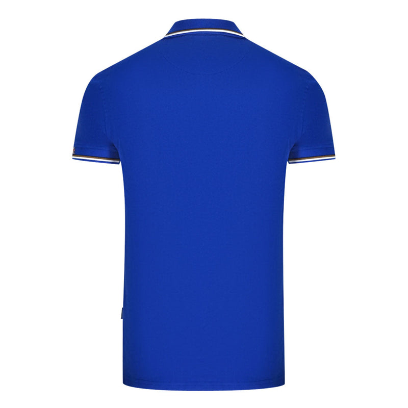 Aquascutum Mens Qmp051 81 Polo Shirt Blue