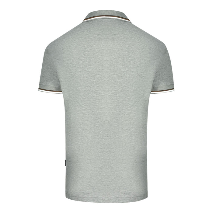 Aquascutum Mens Qmp051 94 Polo Shirt Grey