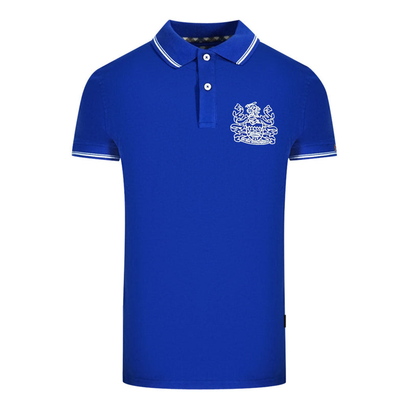 Aquascutum Mens Qmp052 81 Polo Shirt Blue