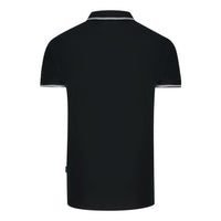 Aquascutum Mens Qmp052 99 Polo Shirt Black