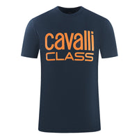 Cavalli Class Mens Rxt60A Jd060 04926 T Shirt Navy Blue