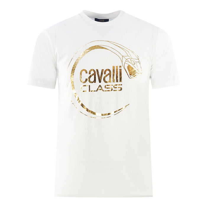 Cavalli Class Mens Rxt60B Jd060 00053 T Shirt White