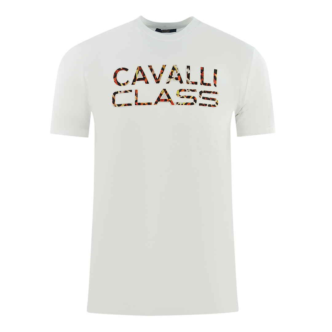 Cavalli Class Mens Rxt60I Jd060 00053 T Shirt White
