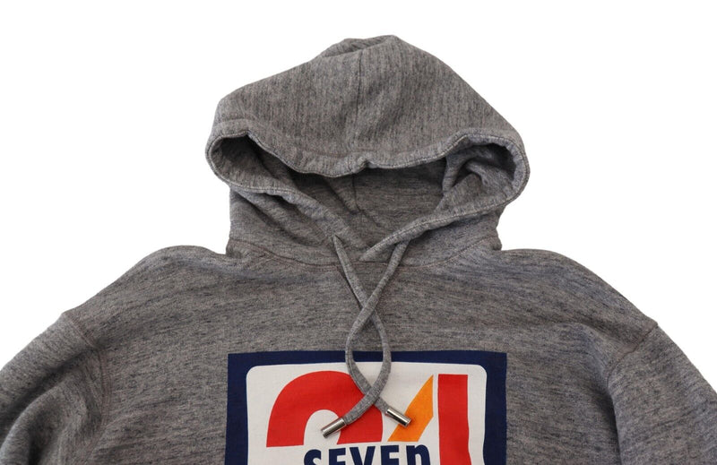 Dsquared² Gray Logo Print Cotton Hoodie Sweatshirt Sweater