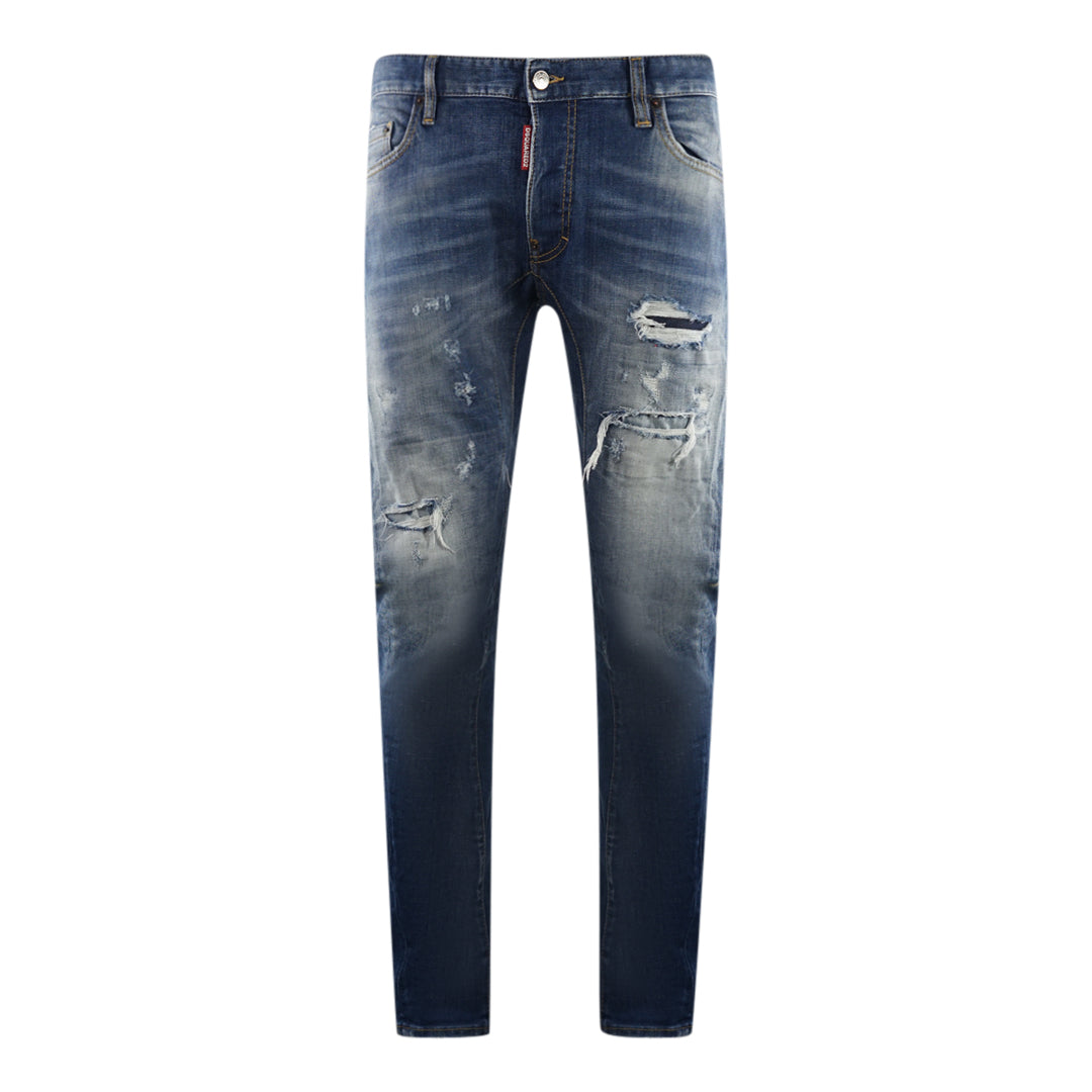 Dsquared2 Mens Jeans Tidy Biker S71Lb0873 S30342 470 Blue