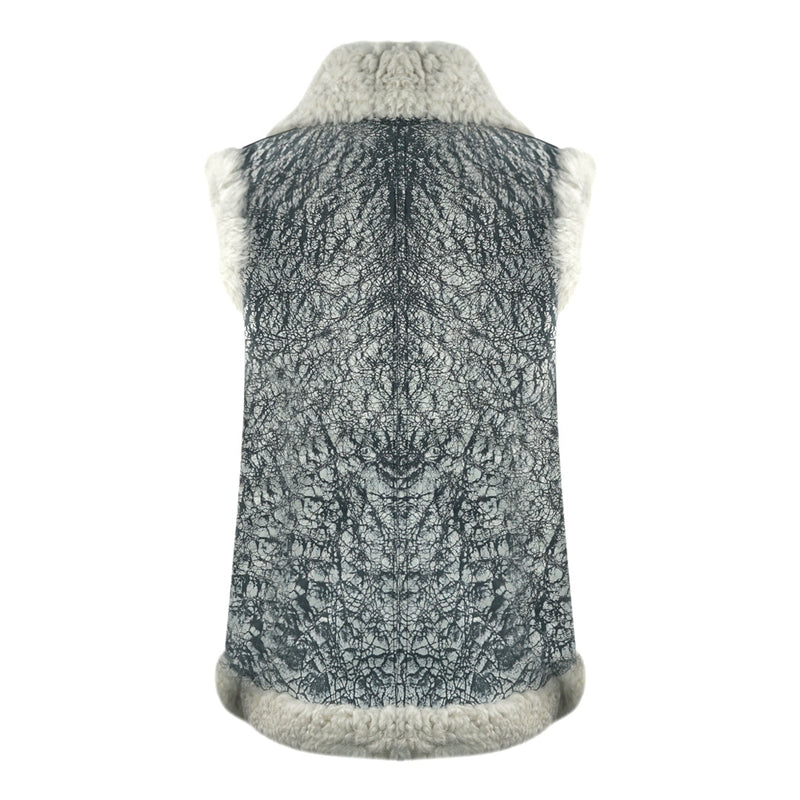 Parajumpers Womens Sax Shearling 765 Gilet Grey