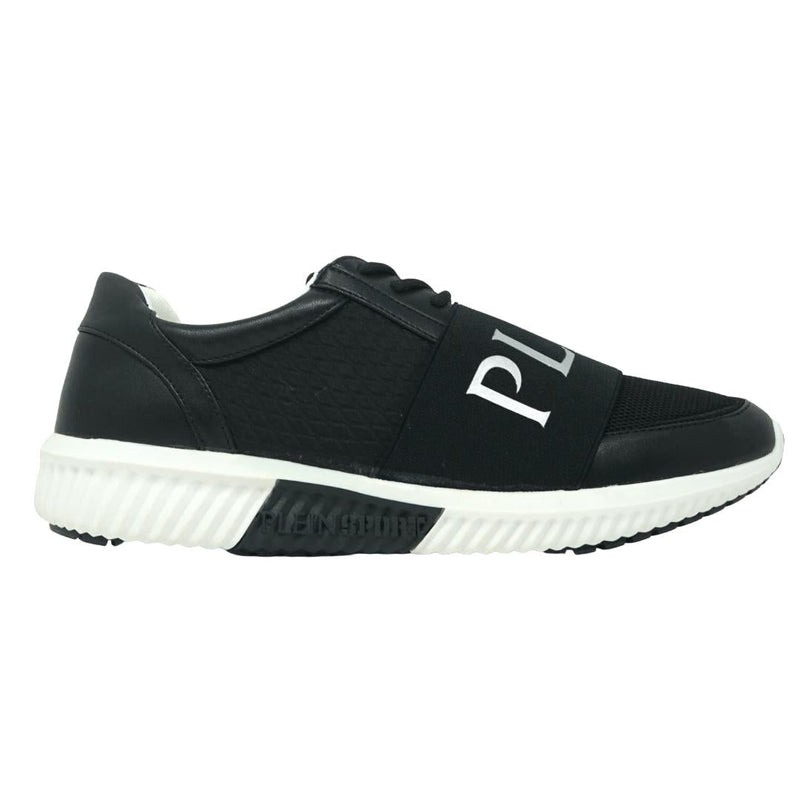 Plein Sport Band Logo Black Sneakers - Nova Clothing