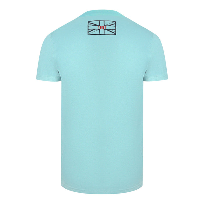 Aquascutum Mens T00123 78 T Shirt Sky Blue