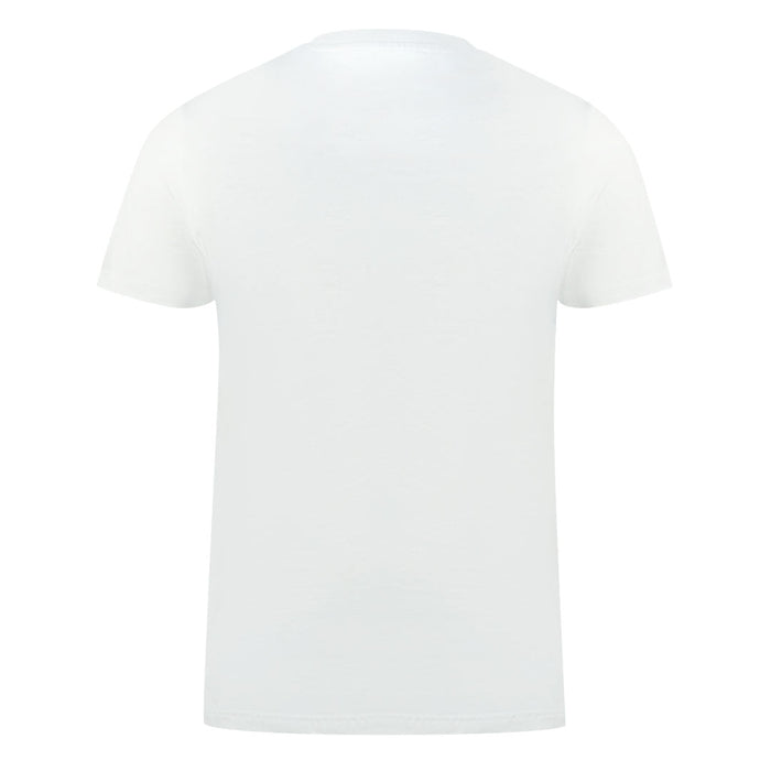 Aquascutum Shoulder Brand Logo White T-Shirt S