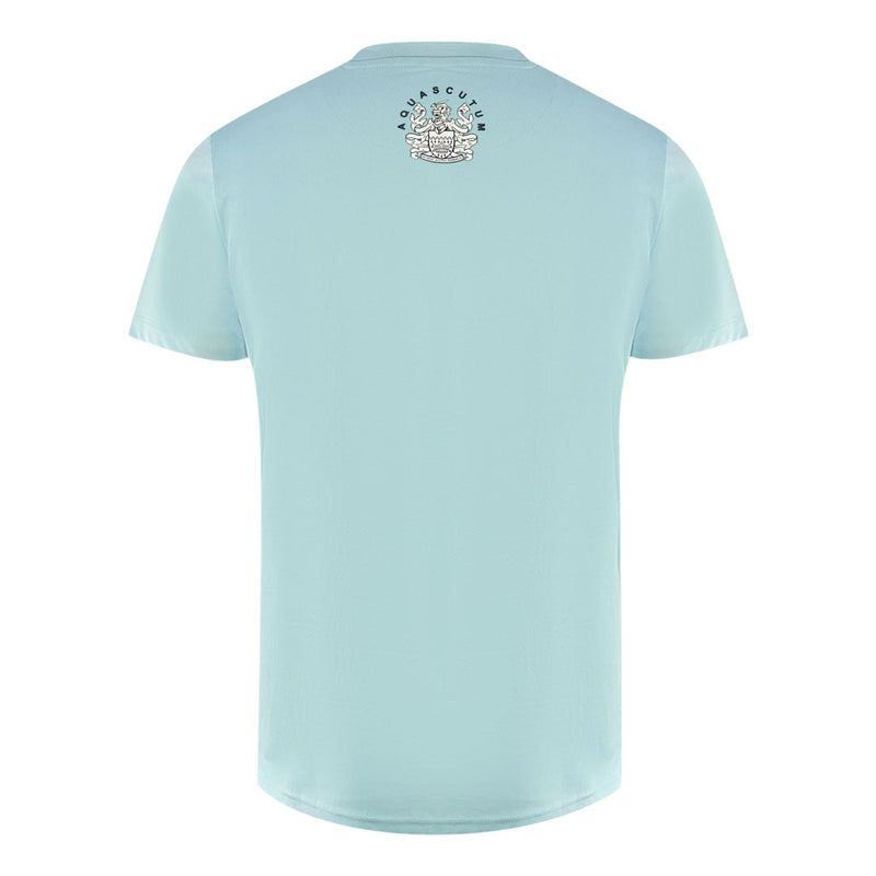 Aquascutum London Embroidered A Logo Sky Blue T-Shirt