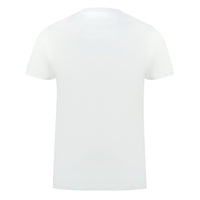 Aquascutum Brand Embossed Logo White T-Shirt S