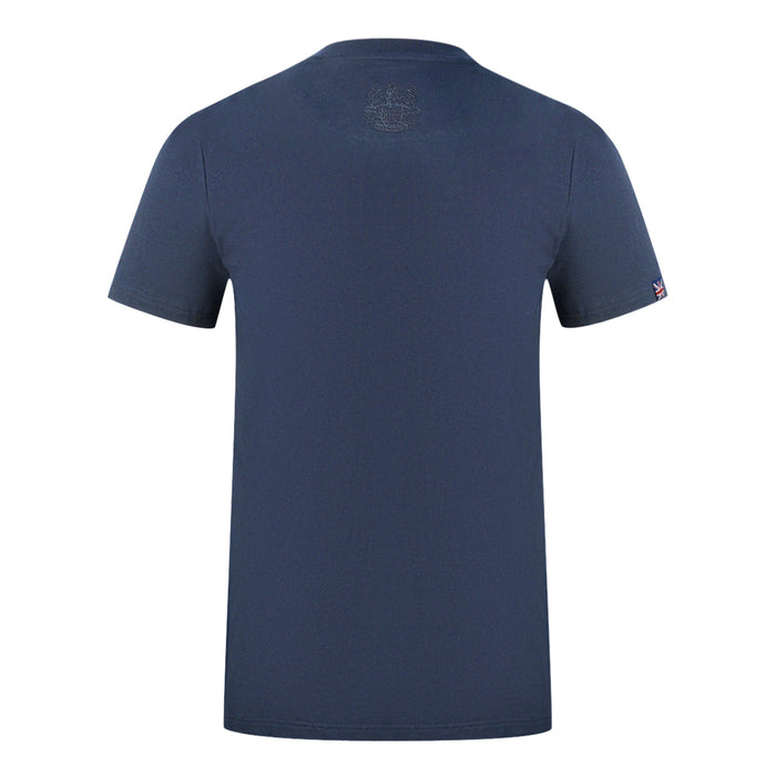 Aquascutum Mens T01123 85 T Shirt Navy Blue