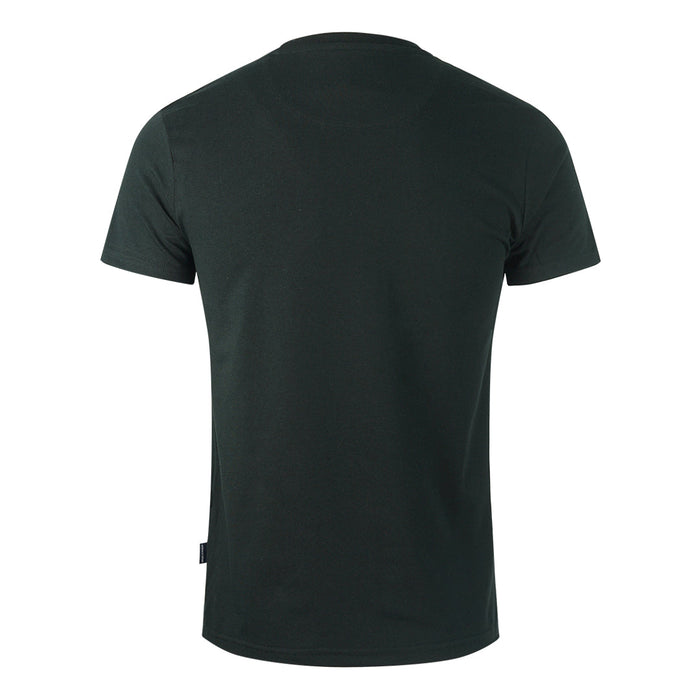 Aquascutum Large Pixeled Aldis Logo Black T-Shirt - Nova Clothing