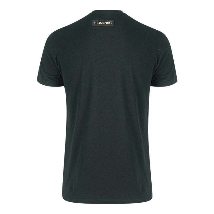 Plein Sport Gold Logo Black T-Shirt - Nova Clothing