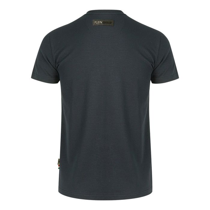 Plein Sport Stencil Tiger Logo Navy T-Shirt - Nova Clothing